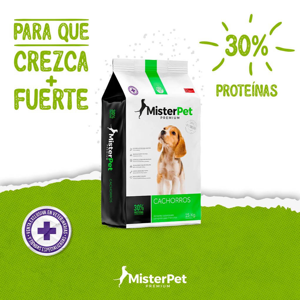 MISTER PET PARA CACHORROS PREMIUM 15KG