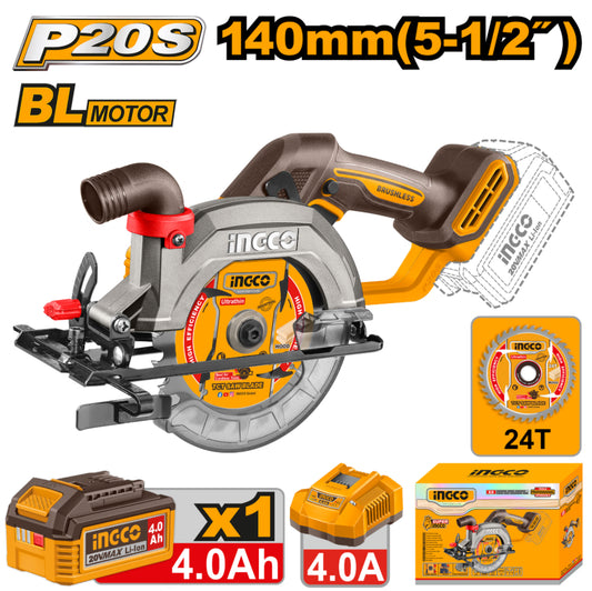 SIERRA CIRCULAR A BATERIA 20V
