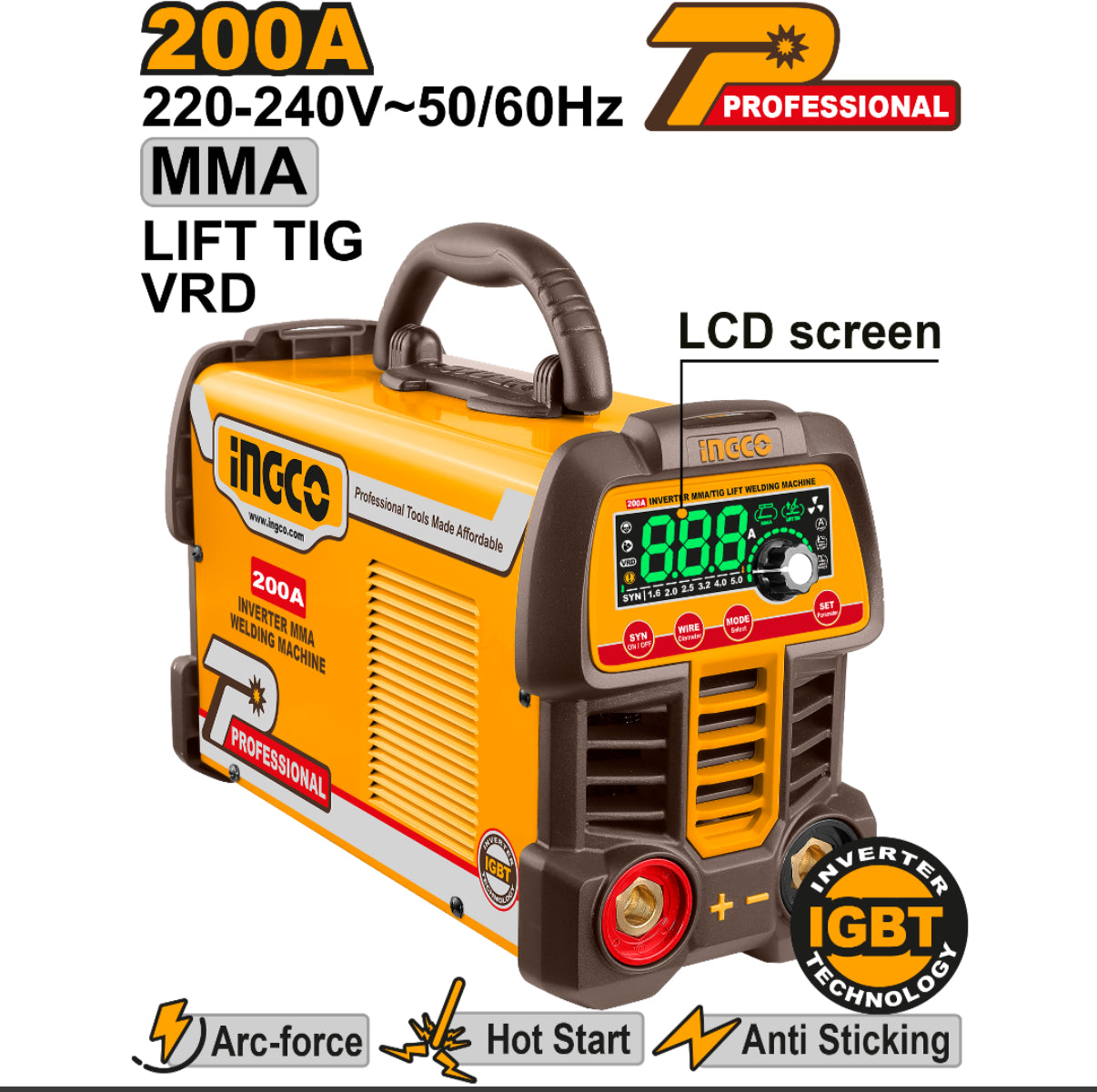 SOLDADORA INGCO 200AMP